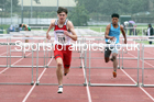Mens and Boys hurdles, 2021 North Eastern Track and Field Champs., Middesbrough. Photo: David T. Hewitson/Sports for All Pics